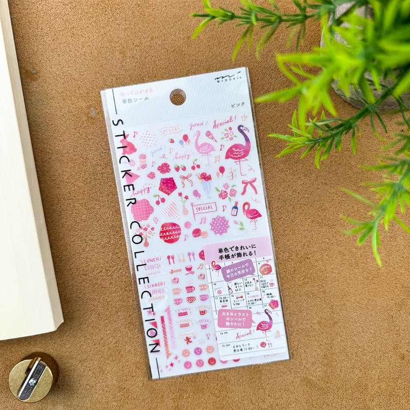 Midori Stickers – Pink