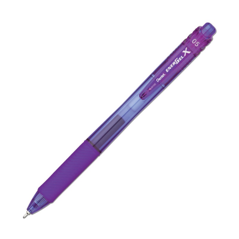 Pentel Energel-X Retractable Needle Tip Gel Pen Violet .5mm