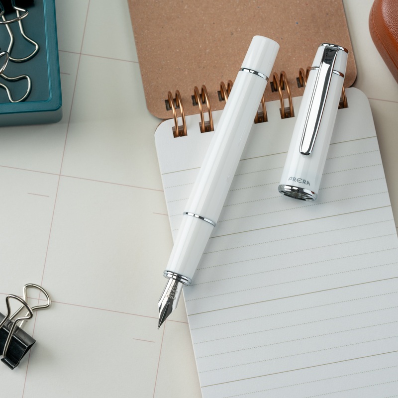 Pilot Prera Fountain Pen – Porcelain White Fine