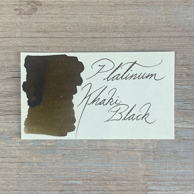 Platinum Khaki Black – 60ml Bottled Ink