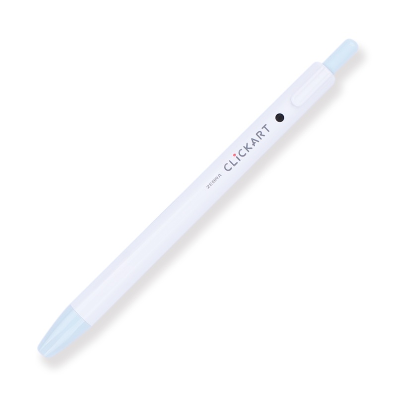 Zebra Clickart Retractable Sign Pen – 0.6 mm – Powder Blue