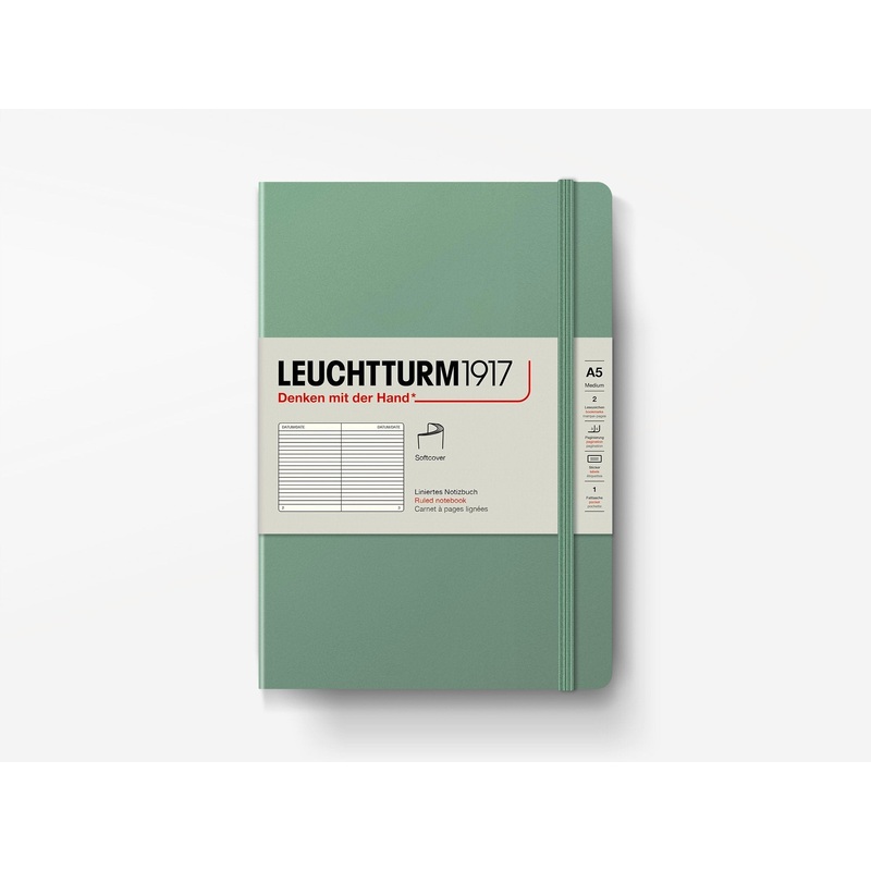 Leuchtturm 1917 Softcover Notebook – Sage A6 Pocket Plain
