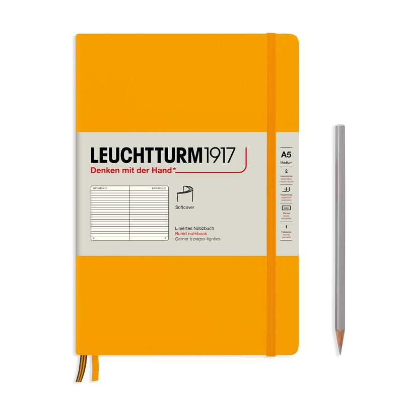 Leuchtturm A5 Softcover Notebook – Ruled Rising Sun