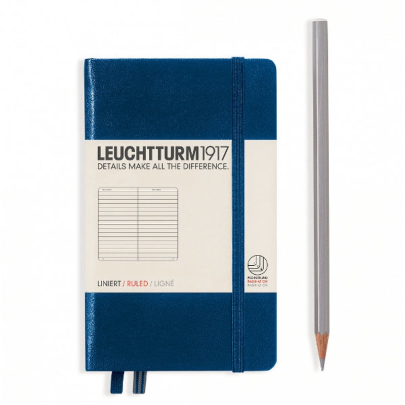 Leuchtturm1917 Notebook Pocket (A6), Ruled – Navy