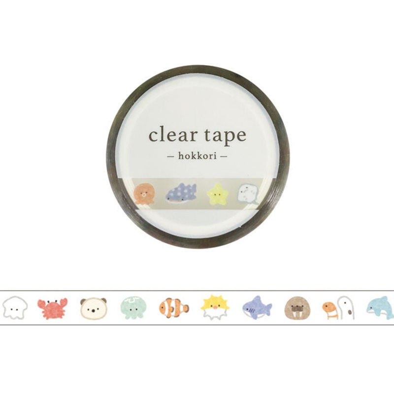 Mind Wave Clear Tape – Hokkori Series – Aquarium