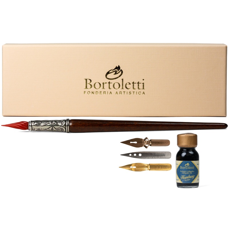 Murano Red Glass Pen Set