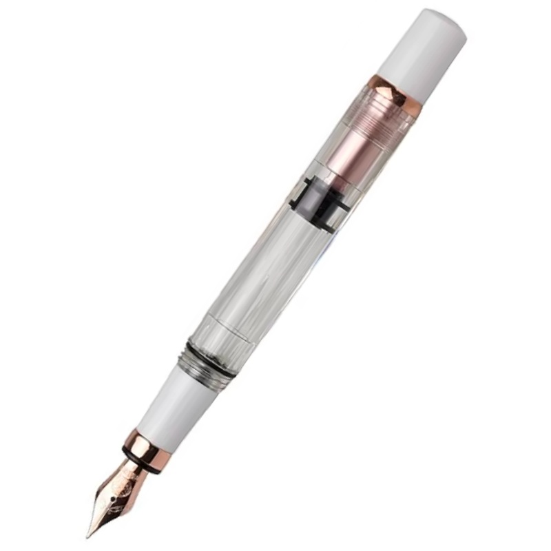 TWSBI Diamond 580 Fountain Pen – White RoseGold II – 1.1 Italic