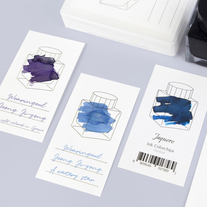 Wearingeul Ink Color Chart Card – Vertical