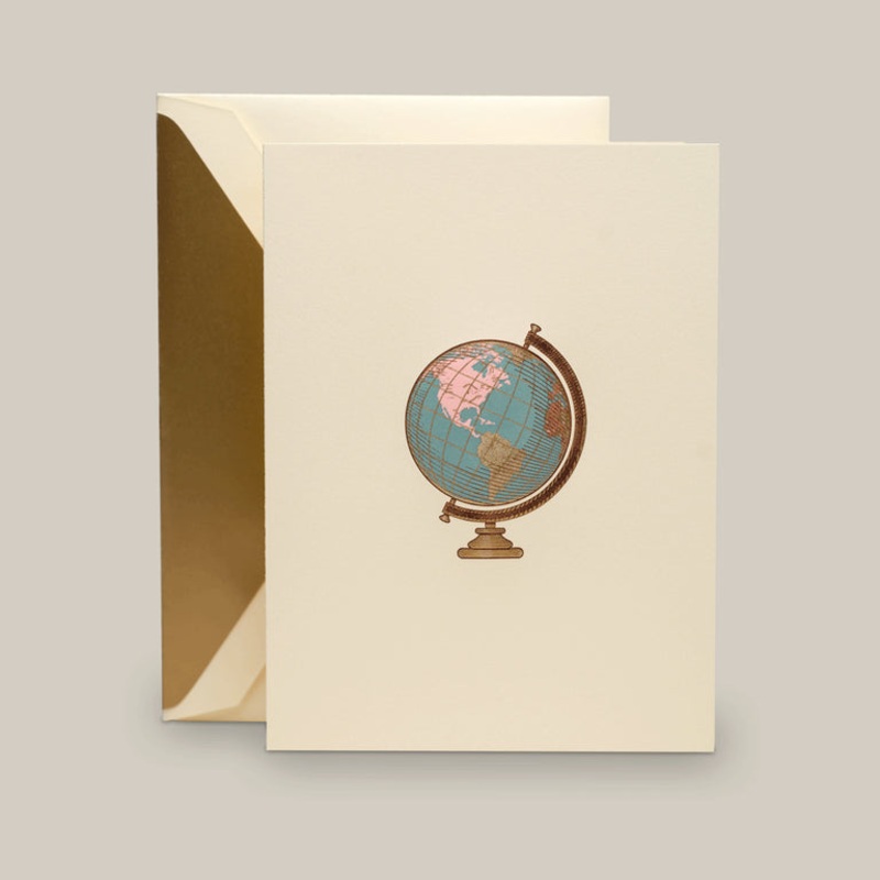 Crane Vintage Globe Note