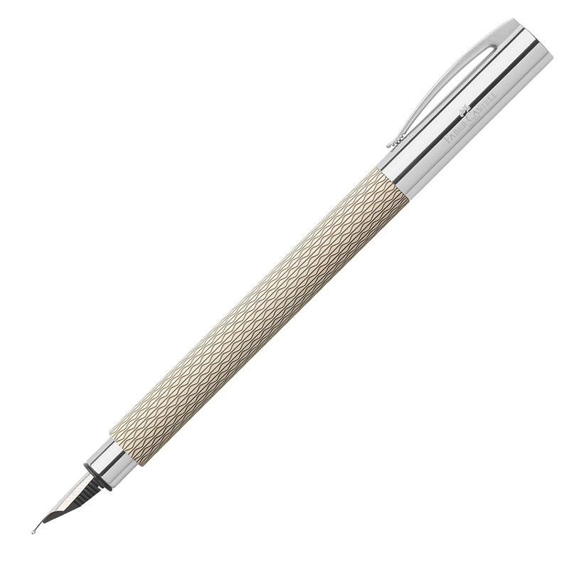 Faber-Castell Ambition Fountain Pen – OpArt White Sand CT Extra Fine