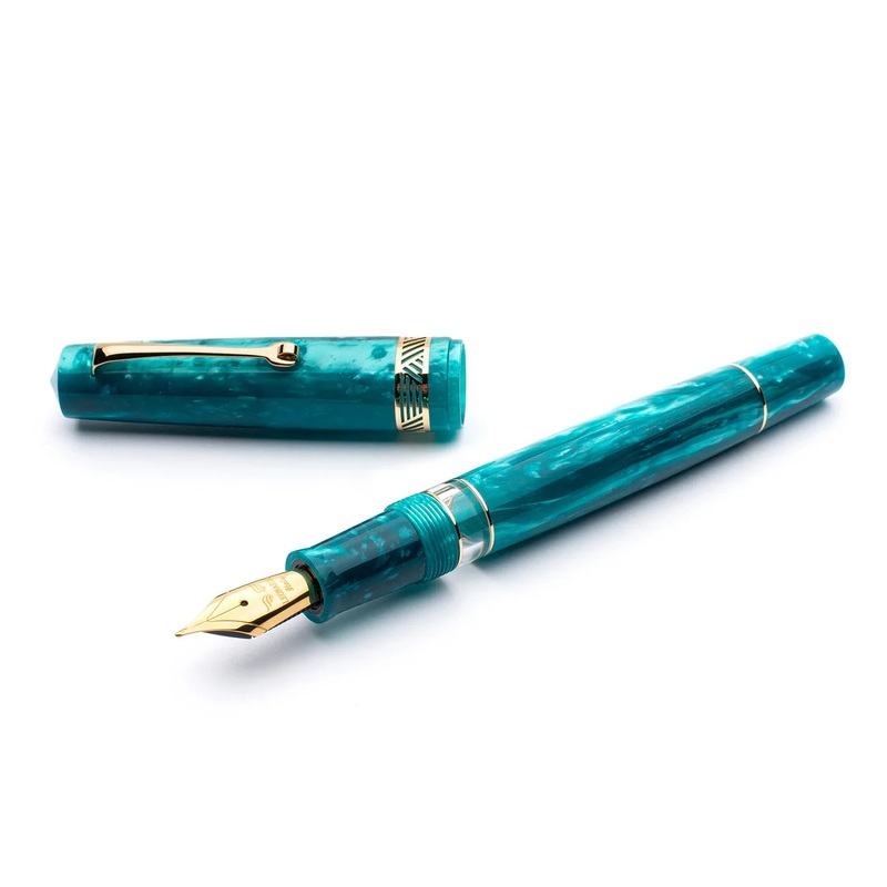 Leonardo Officina Italiana Momento Magico Fountain Pen – Emerald, Gold Trim