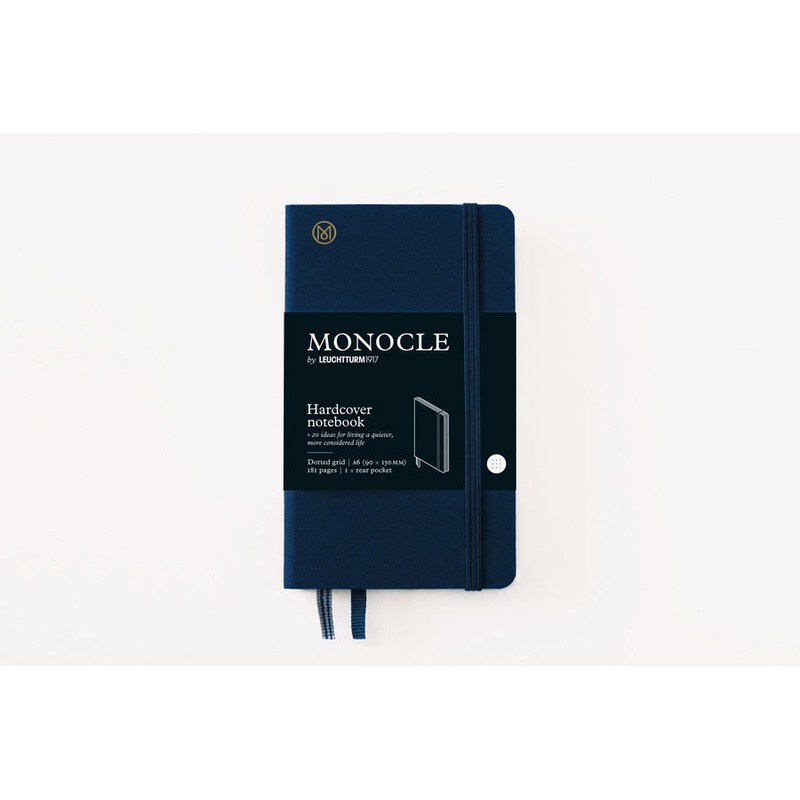 LEUCHTTURM1917 x MONOCLE Pocket (A6) Hardcover Notebook – Dot Grid Grey