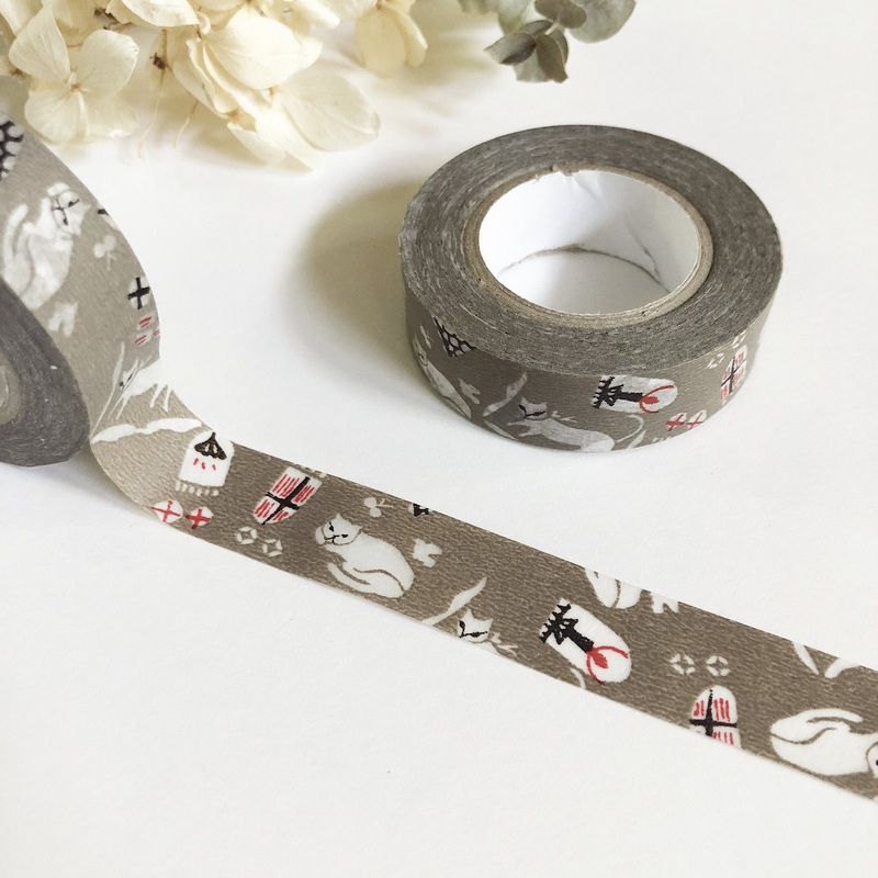 Mihoko Seki Neko’s Maison Washi Tape – Cocoa