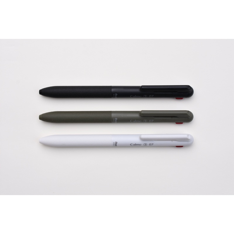 Pentel Calme 3 Colors Ballpoint Pen – 0.5mm Black Body