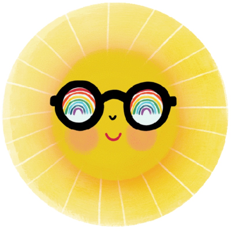 Sunshine & Rainbows Vinyl Sticker