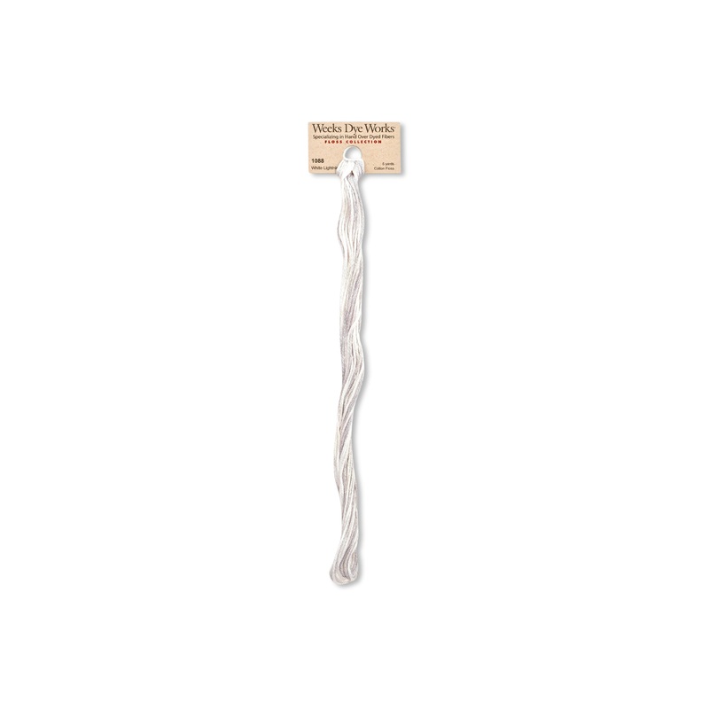 6-Strand Embroidery Floss, #1088 White Lightning