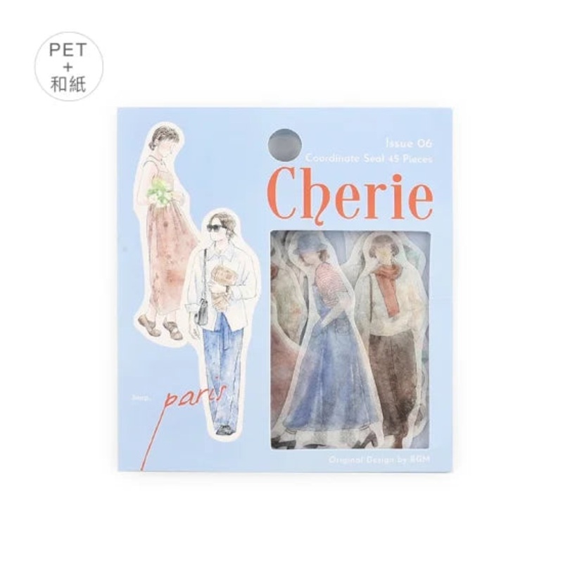 BGM Flake Sticker – Coordinate Seal – Cherie – Paris