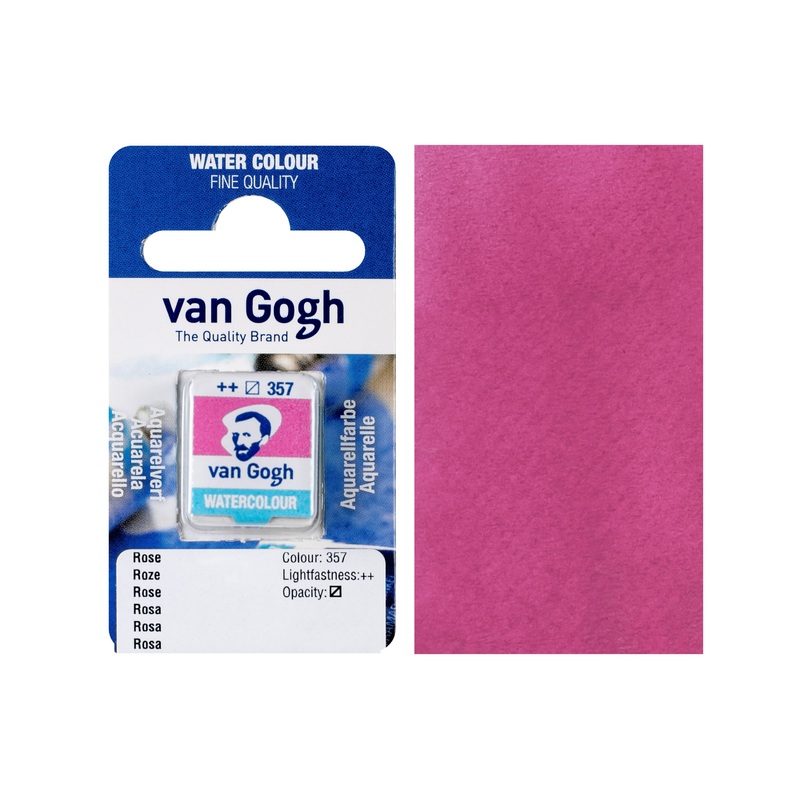 Van Gogh Watercolor Half Pan, #357 Rose