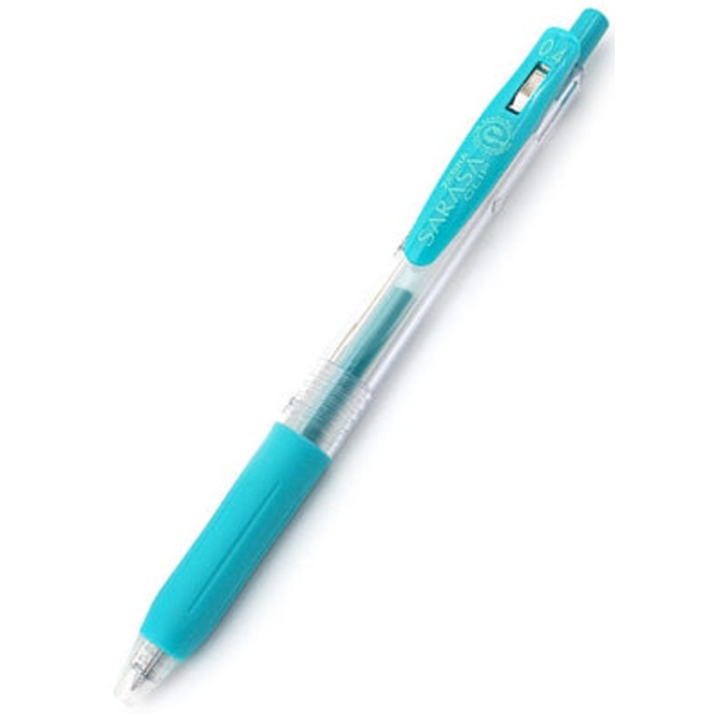 Zebra Sarasa Clip Gel 0.4mm Blue Green Rollerball Pen
