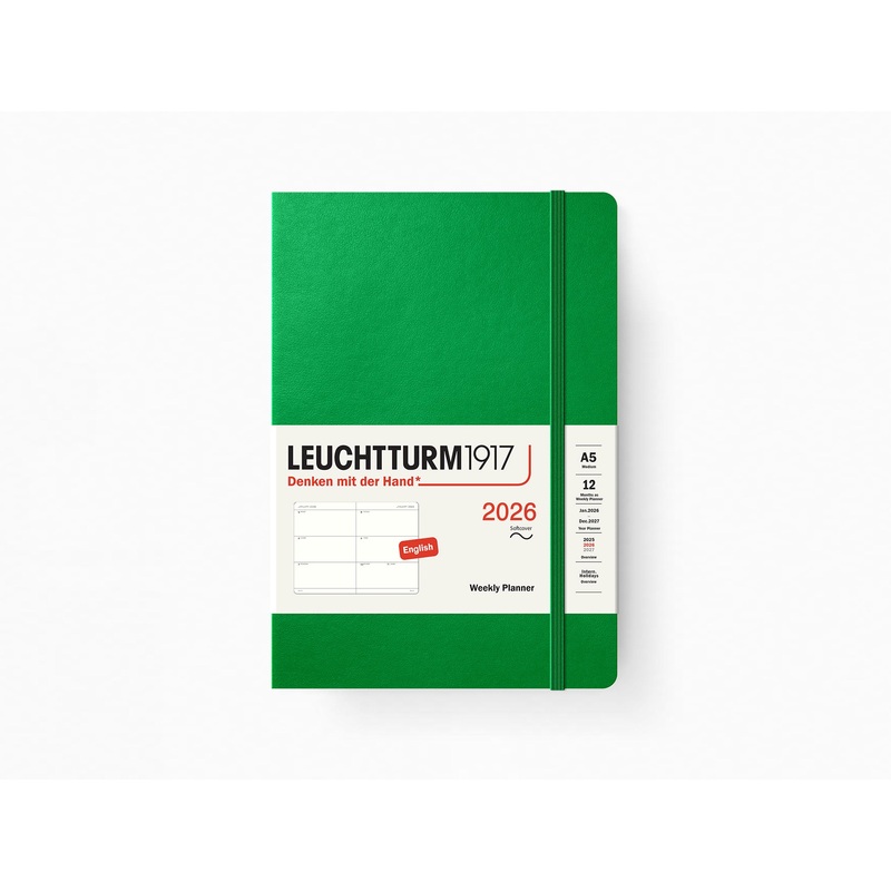2026 Leuchtturm 1917 Weekly Planner – SPRING LEAF Softcover Medium A5