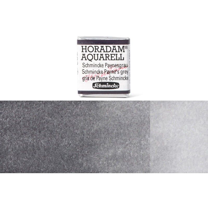 Horadam Watercolor Half Pan, #783 Schmincke Payne’s Grey