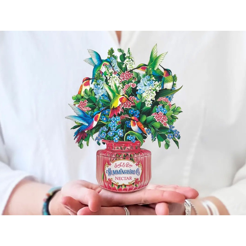 Hummingbird Oasis Pop Up Greeting Bouquet – Mini