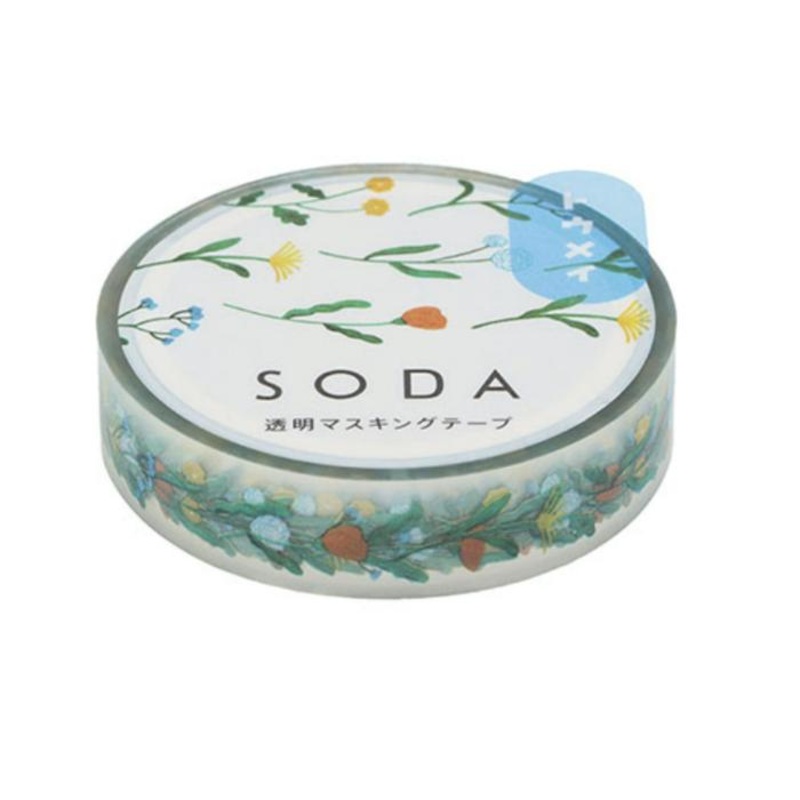 King Jim SODA Transparent Masking Tape – Flower
