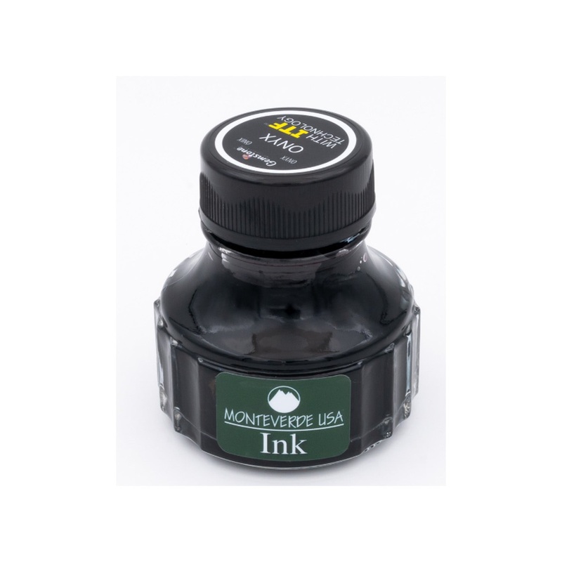 Monteverde Gemstone Onyx Ink Bottle, Black – 90ml