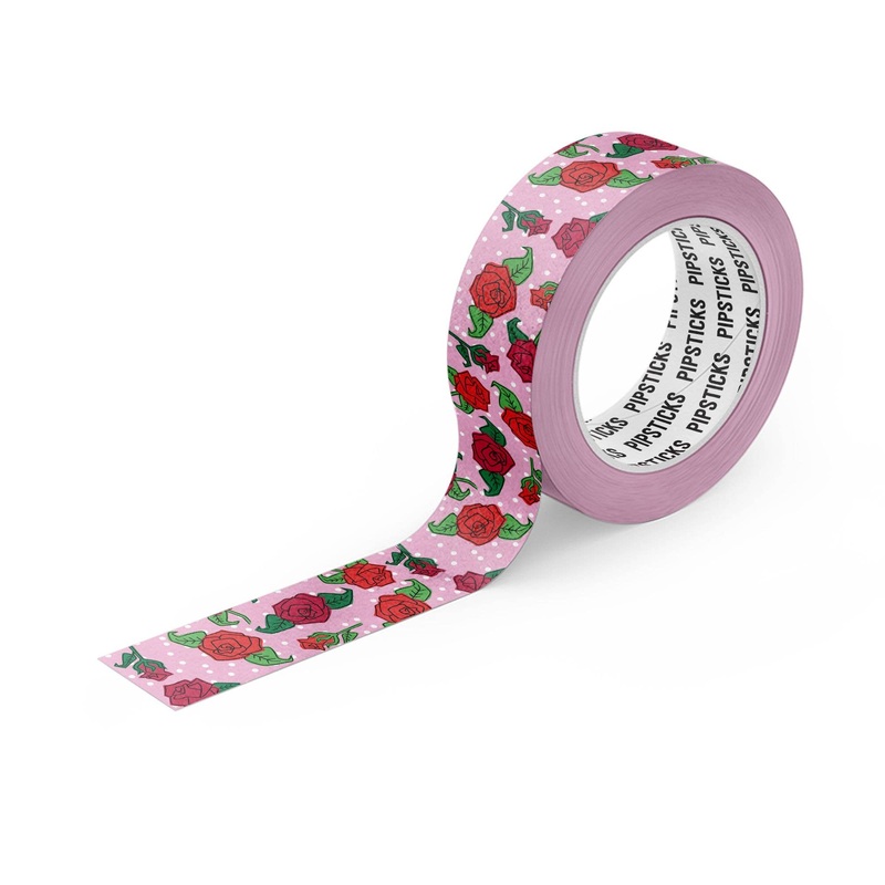 Pipsticks Red As A Rose Washi Tape