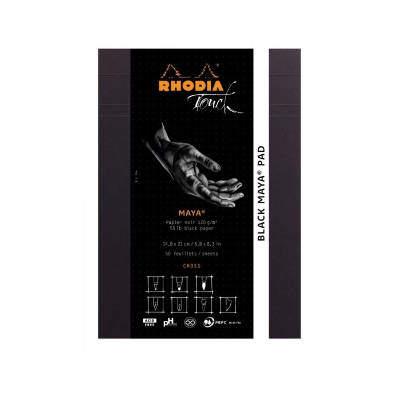 Rhodia Touch Maya Pad – Black – A5