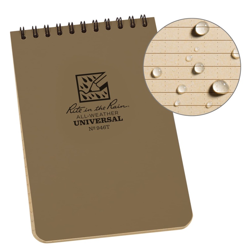Rite In The Rain Weatherproof Notebook 4″ x 6″ – Tan