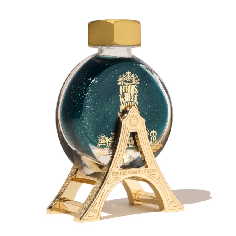 Ferris Wheel Press 38ml Bottled Ink Carriage in Polished Gold Finish