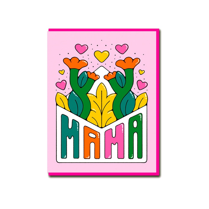 Mama Flowers Greeting Card