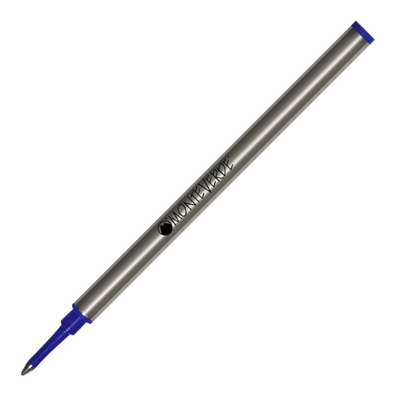 Monteverde Metal Tube Ceramic Rollerball Refill in Blue Medium