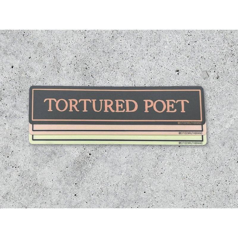 Tortured Poet Vinyl Sticker