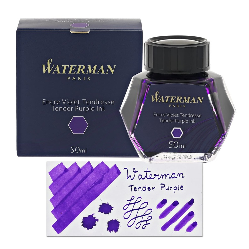 Waterman Bottled Ink in Tender Purple – 50mL