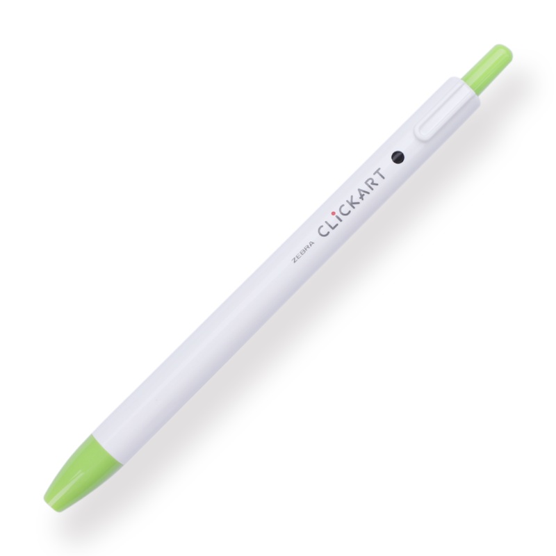 Zebra Clickart Retractable Sign Pen – 0.6 mm – Light Green
