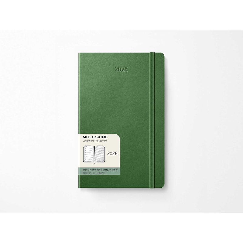 2026 Moleskine Weekly Planner – MYRTLE GREEN Softcover Pocket