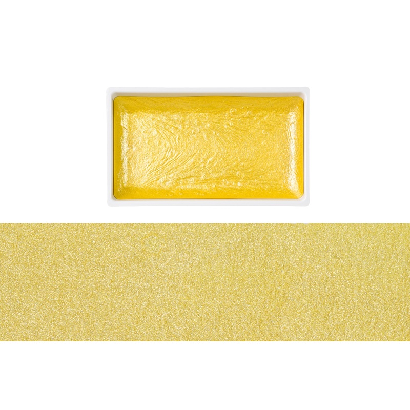 Gansai Tambi Watercolors, #740 Pearl Lemon Yellow