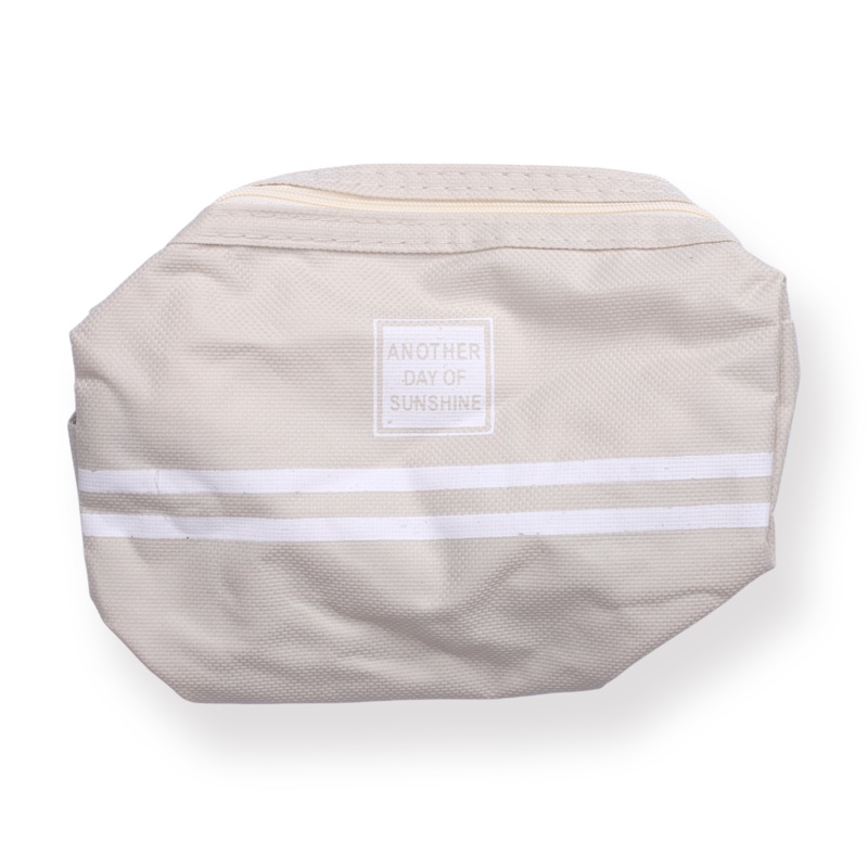 Handheld Minimalist Pencil Case – Beige