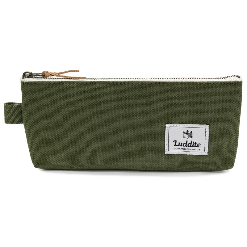 LUDDITE Gusseted Pen Case Khaki