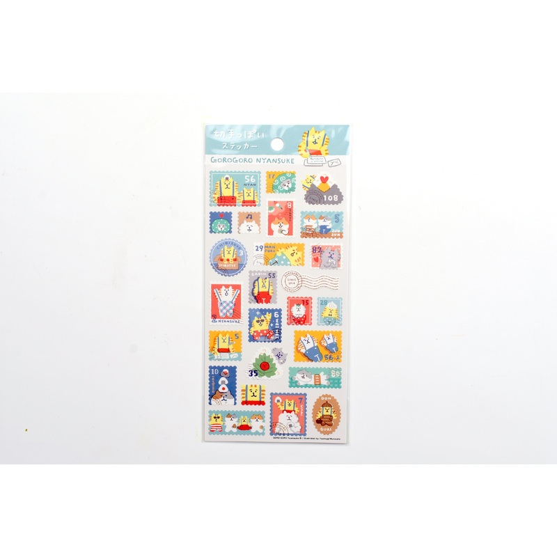 Mind Wave Stamp Sticker – Gorogoro Nyansuke Postage Stamp