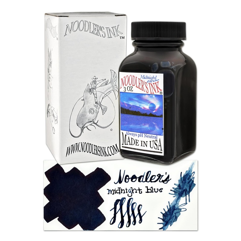 Noodler’s Midnight Blue Fountain Pen Ink – 3oz Bottle