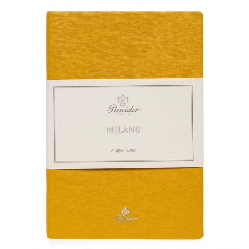Pineider Milano Notebook, Medium – Giallo