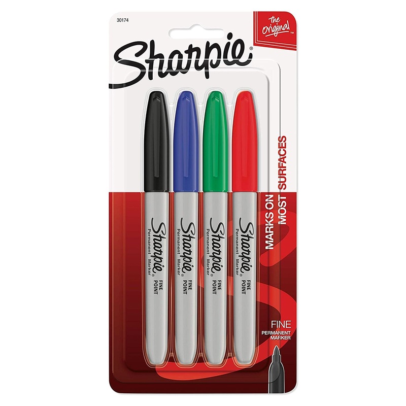 Sharpie Fine Point Permanent Markers Assorted Set of 4