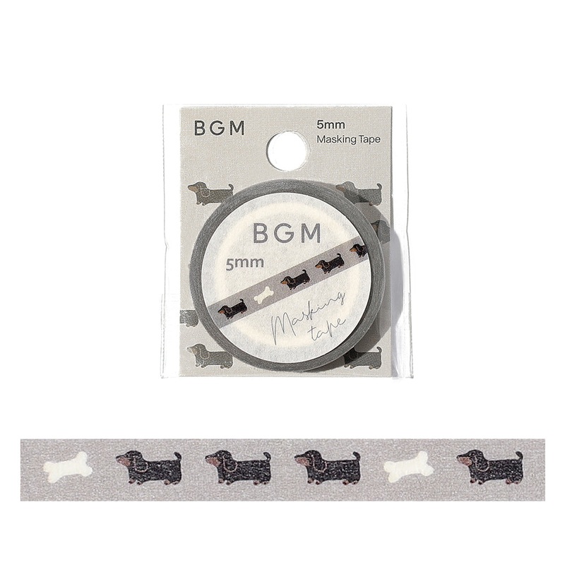 BGM Foil Stamping Masking Tape: Life – Dachshunts