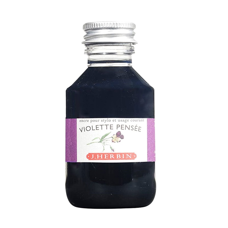 J. Herbin Violette Pensee Ink Bottle – 100ml