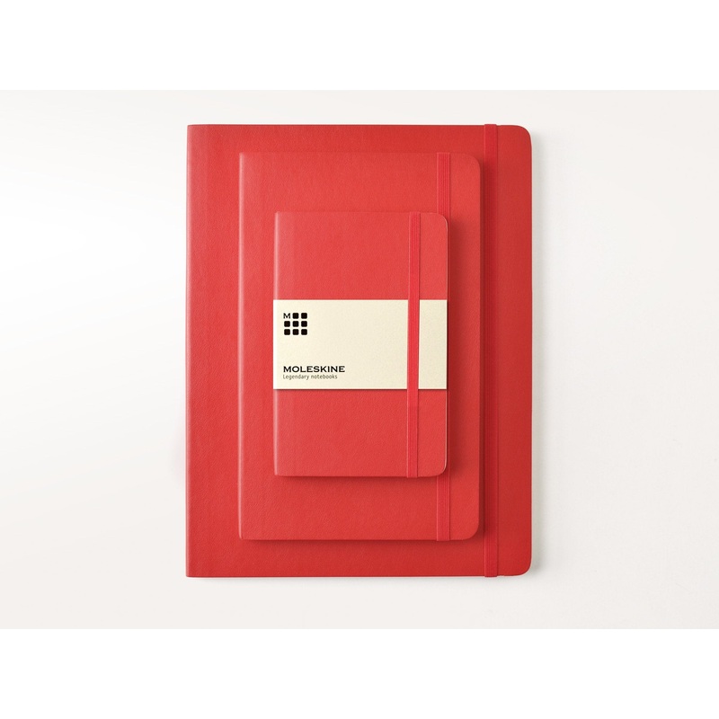 Moleskine Soft Cover Notebook – Red Pocket Ruled