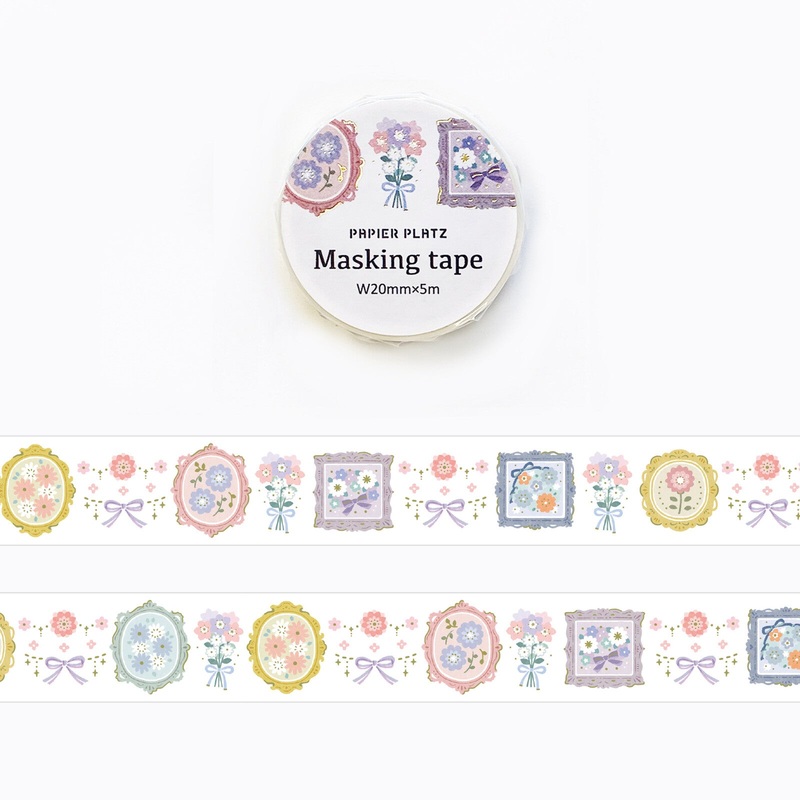 Papier Platz PAPIER GRAPHICS – Floral Decorations Masking Tape
