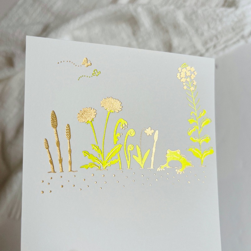 Rokkaku Postcard – March Frogs